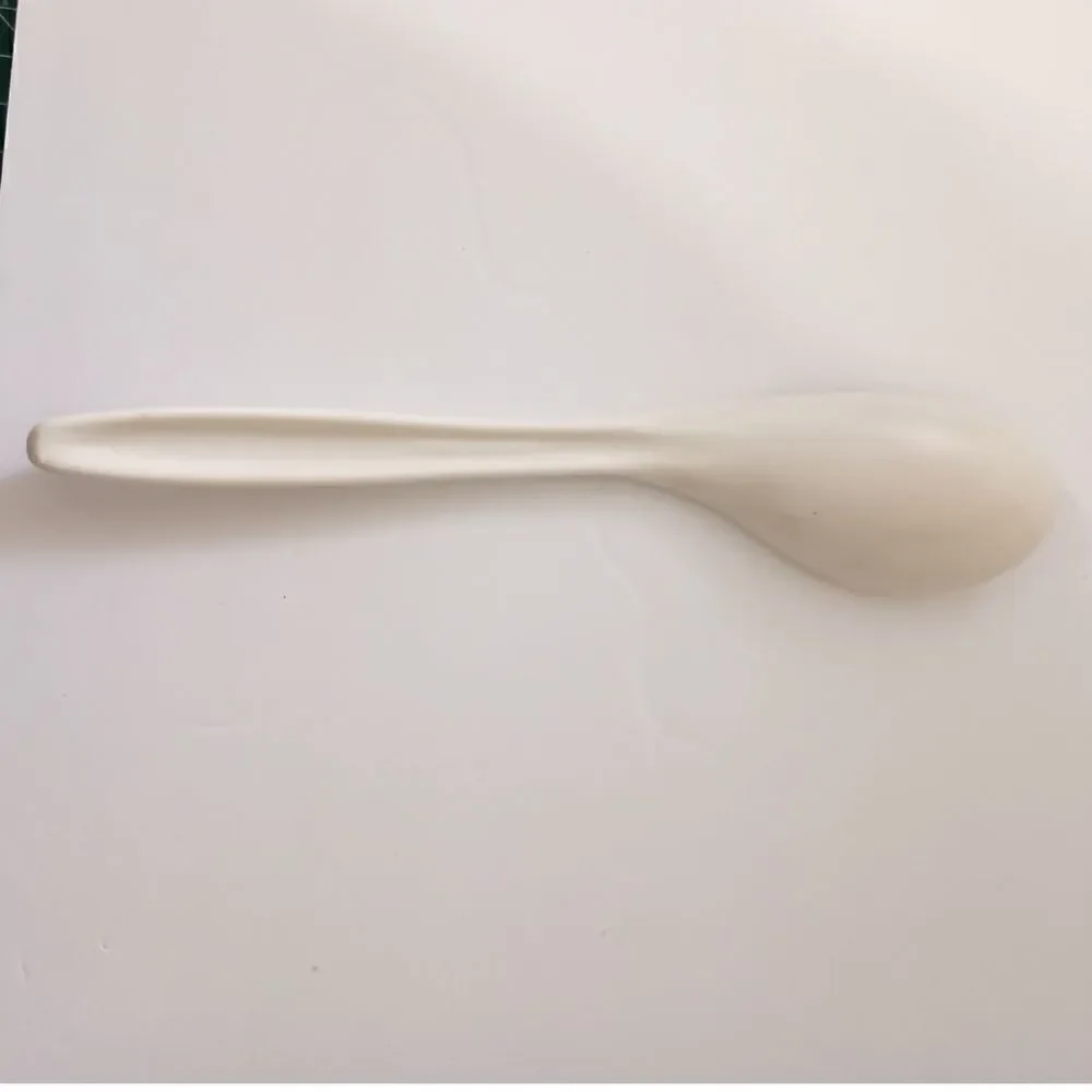 Ingrid Ltd Chicago Serving Spoon Salad White Melamine Melmac Mid Century Modern.